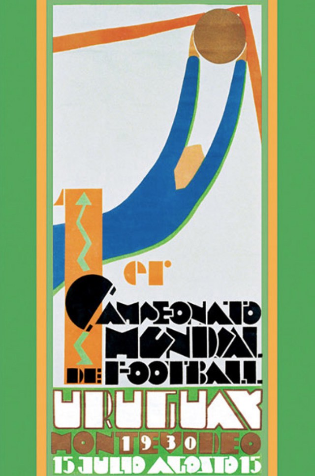 Poster del Mundial de Fútbol Uruguay 1930