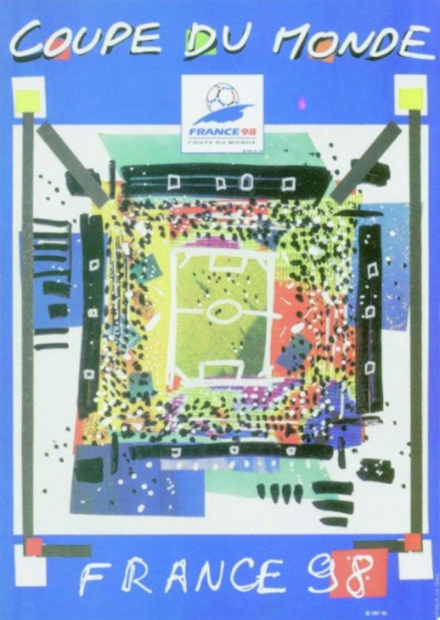 Poster del Mundial de Fútbol Francia 1998