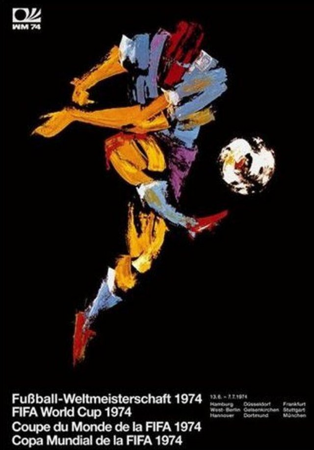 Poster del Mundial de Fútbol Alemania 1974