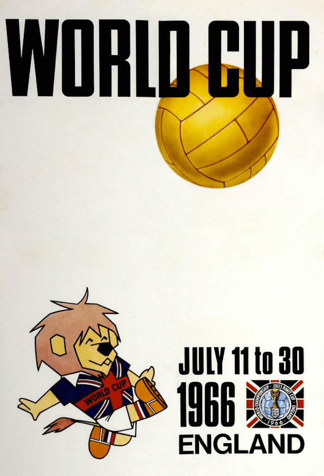 Poster del Mundial de Fútbol Inglaterra 1966